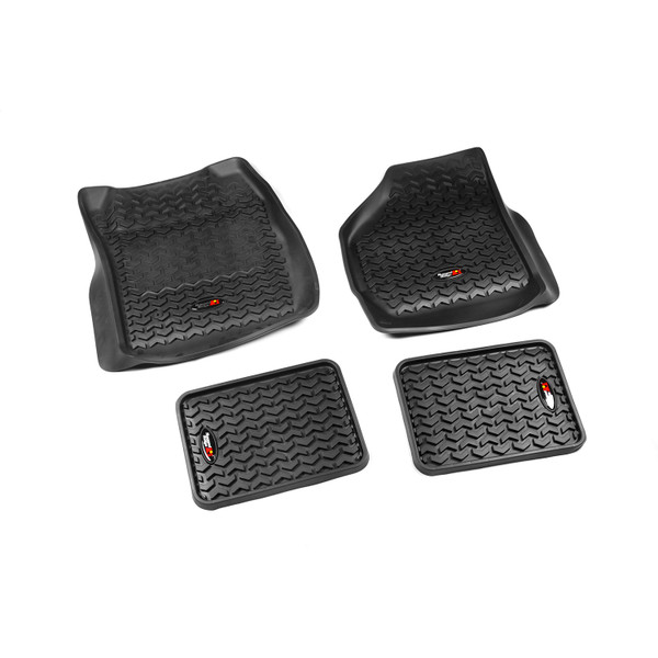 Rugged Ridge Floor Liners, Kit, Black; 99-07 F-250/F-350 Regular/Ext Cab/SuperCrew 82987.27