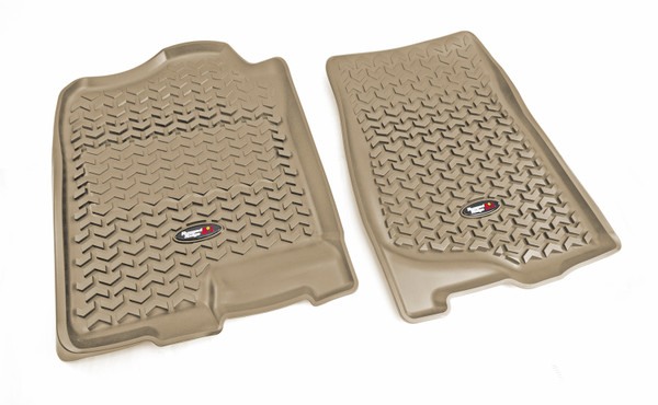 Rugged Ridge Floor Liners, Front, Tan; 07-14 GM Fullsize Pickup/SUV 83901.01