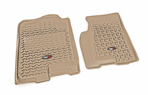 Rugged Ridge Floor Liners, Front, Tan; 07-16 Acadia/Traverse/Enclave/Outlook 83901.03