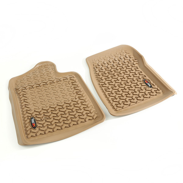 Rugged Ridge Floor Liners, Front, Tan; 07-13 GM Regular Cab Pickup 83901.21