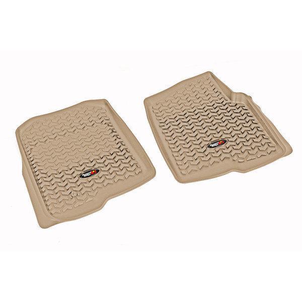 Rugged Ridge Floor Liners, Front, Tan; 04-08 Ford F-150/06-08 Lincoln Mark LT 83902.01
