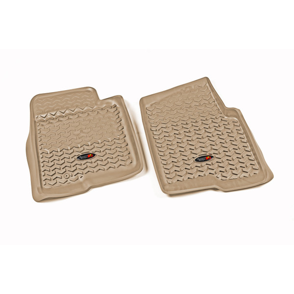 Rugged Ridge Floor Liners, Front, Tan; 09-10 Ford F-150 Ext/Reg/SuperCrew 83902.03