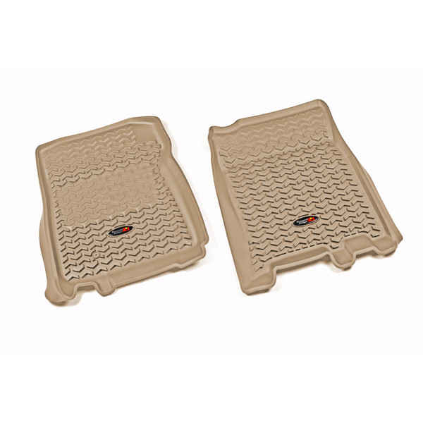 Rugged Ridge Floor Liners, Front, Tan; 97-03 Ford F-150 Ext/Reg Cab 83902.04