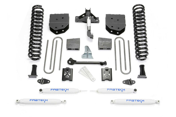 Fabtech 6 in. BASIC SYS W/PERF SHKS 05-07 FORD F250 4WD W/FACTORY OVERLOAD K20101