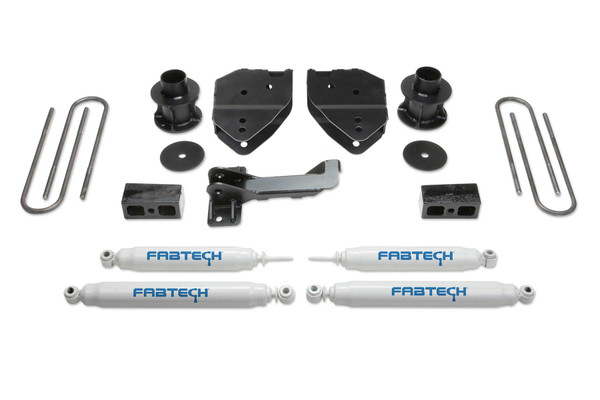 Fabtech 4 in. BUDGET SYS W/PERF SHKS 17-19 FORD F250/350 4WD K2213