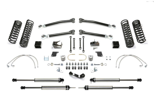 Fabtech 3 in. TRAIL LT W/ DLSS SHKS 2007-18 JEEP JK 2-DOOR K4053DL