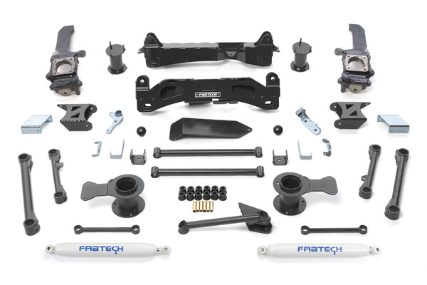 Fabtech 6 in. BASIC SYS W/PERF SHKS 06-09 TOYOTA FJ 4WD K7006