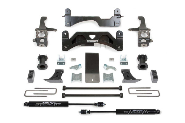 Fabtech 6 in. BASIC SYS W/C/O SPACERS & STEALTH RR 07-15 TOYOTA TUNDRA 2/4WD K7009M