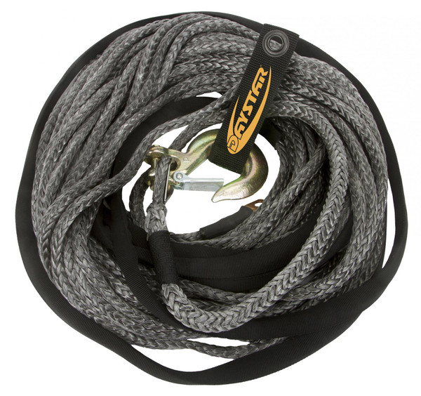 Daystar 80 Foot Winch Rope W/Loop End 3/8 x 80 Foot Black KU10403BK