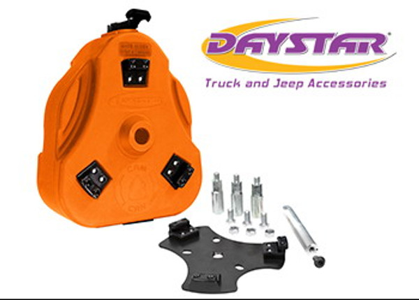 Daystar 07-14 FJ Cruiser Cam Can Trail Box Orange W/ Toyota Tire Mount KT71001OR