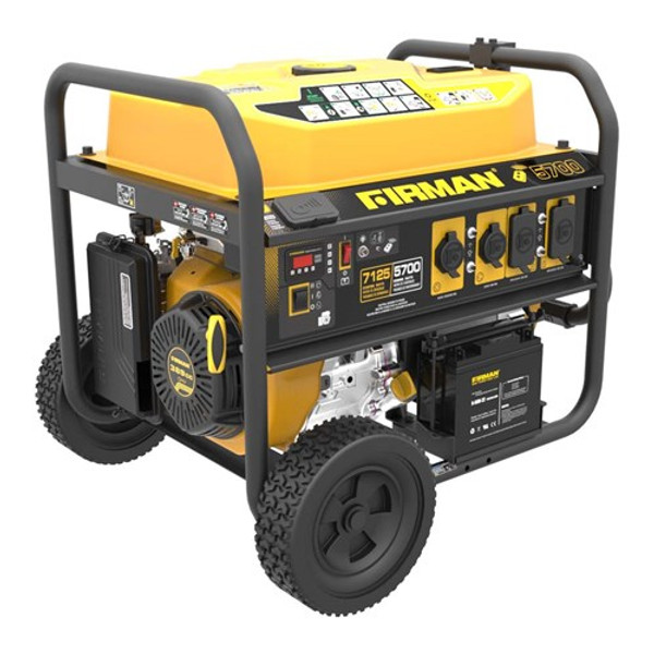GAS POWERED 7100/5700 WATT REMOTE, ELECTRIC, OR RECOIL START PORTABLE GENERATOR                       P05702