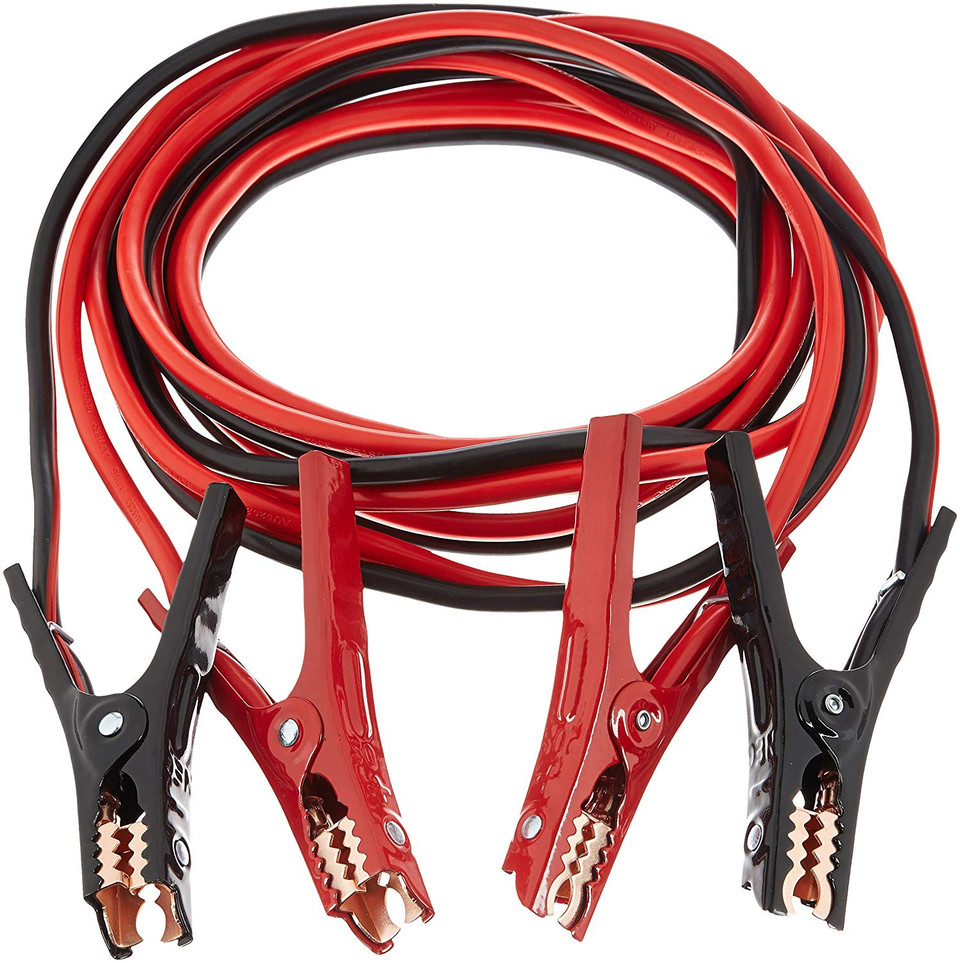 Energizer Amazonbasics Jumper Cable for Car Battery, 4 Gauge, 20 Foot EN120
