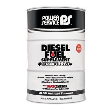 Power Service Diesel Additives DIESEL FUEL SUPPLEMENT +CETANE BOOST 1128-04  1 Gallon Jug (Case of 4)