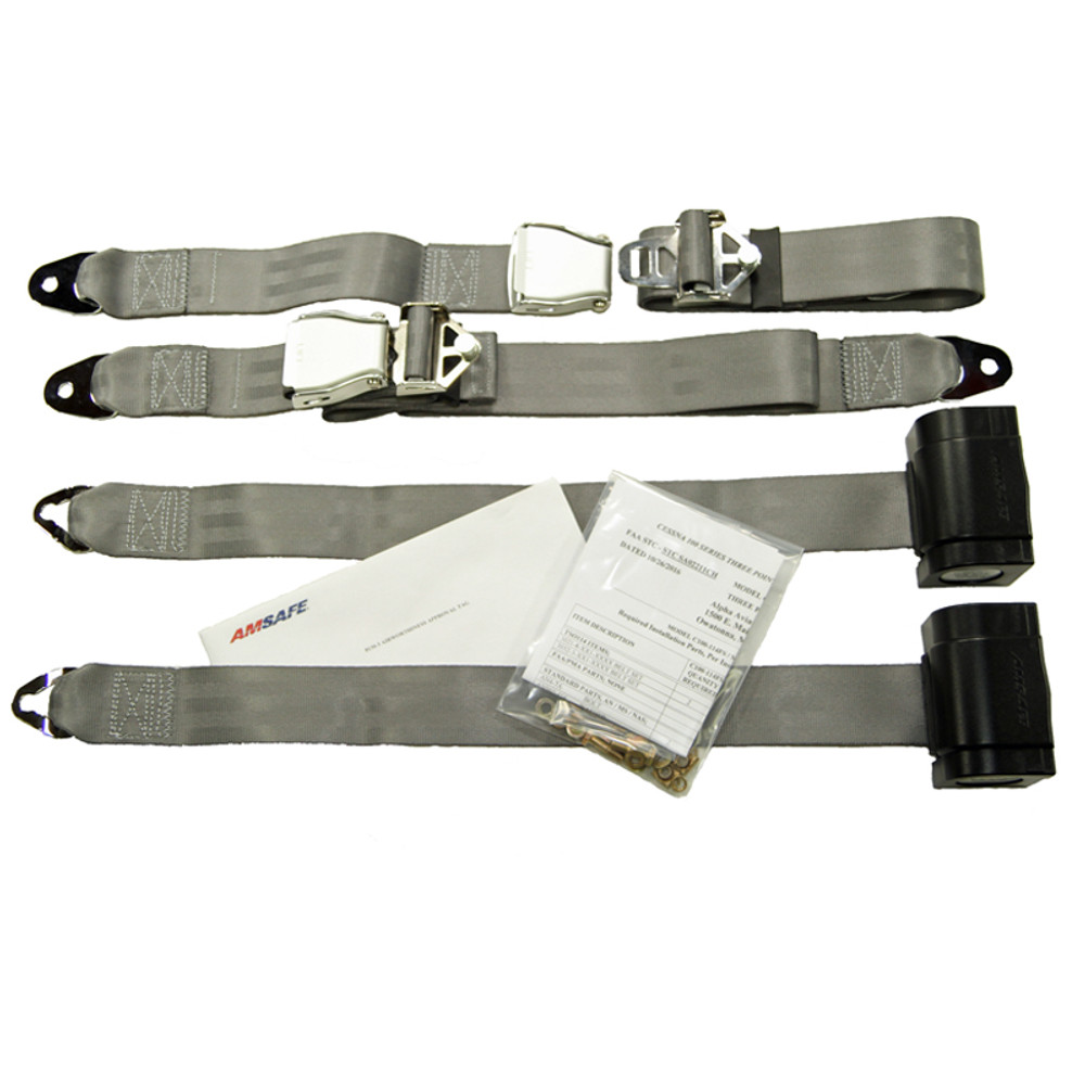 Socata TB-10 Pilot Seat Belt w/ Buckle & Inertia Reel P/N 104022070009 –  Safe Skies Aviation, LLC