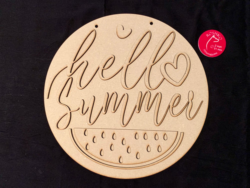 Hello Summer DIY sign kit 