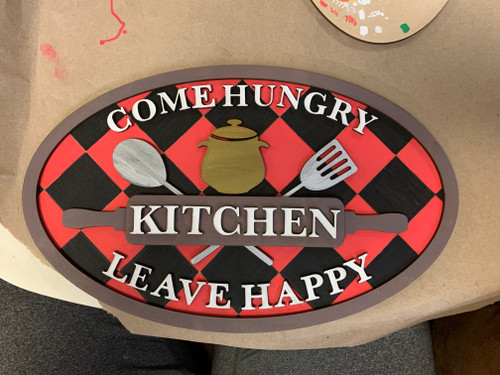 Multilayer DIY kitchen sign 