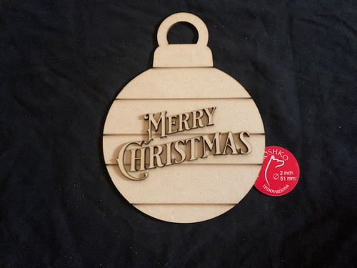 Merry Christmas Bauble DIY sign kit 