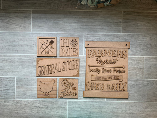 Farm Wall Collage decoration set