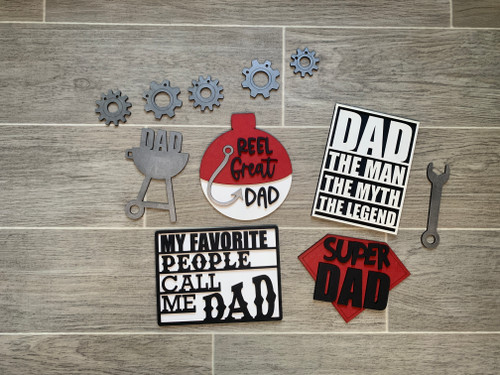 Dad Tier Tray decoration set