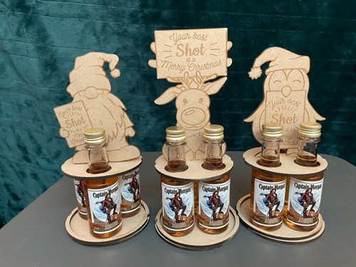 Mini Booze bottle stand -   Gnome