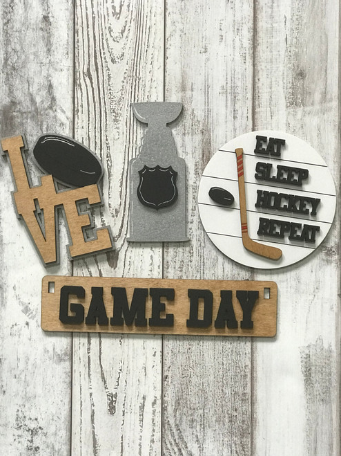 Crate Shelf Sitter with Game Day Insert (Hockey)