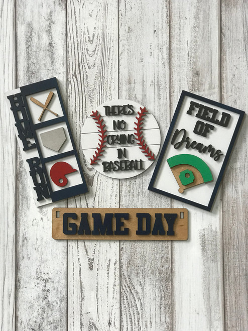 Wagon Shelf Sitter  Game Day Insert (Baseball)