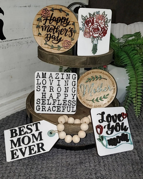 Best Mom Ever  Tier Tray decoration set