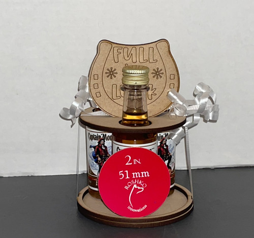 Mini Booze bottle stand -  Horseshoe 