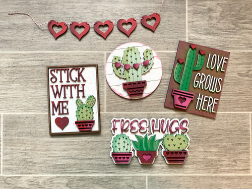 Cactus love Tier Tray decoration set