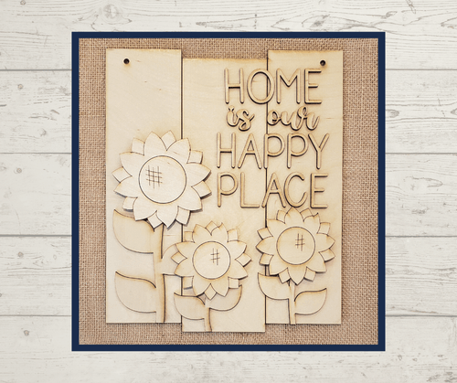 Home is my happy place DIY sign kit 