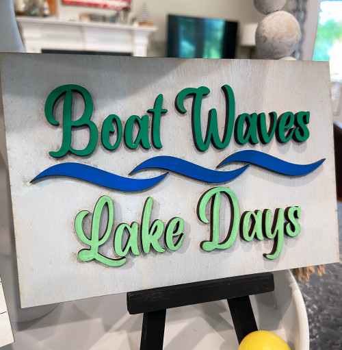Lake Days Tier Tray decoration set