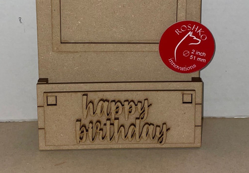 Additional Tag  for the Tag Style Interchangeable Leaning Sign - "happy birthday"