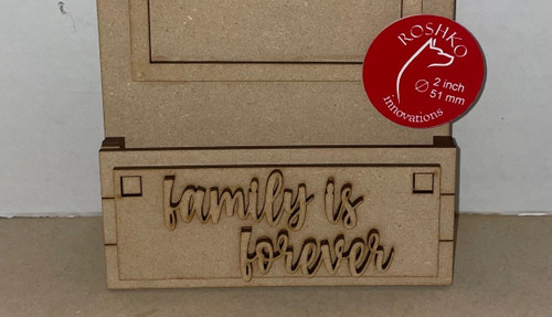 Additional Tag  for the Tag Style Interchangeable Leaning Sign - "family is forever"