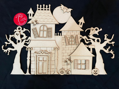 Large Haunted House DIY sign kit 