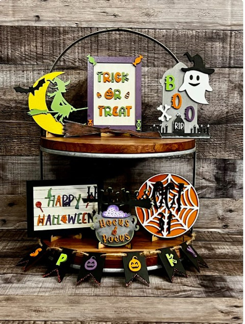 Spooky Halloween Tier Tray decoration set