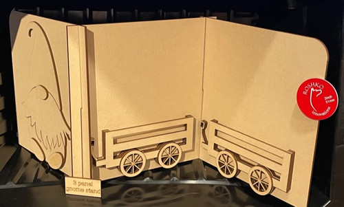 Tri-Panel Gnome and Wagon Stand