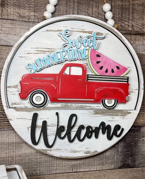 10" Interchangable Door Hanger - summertime sign