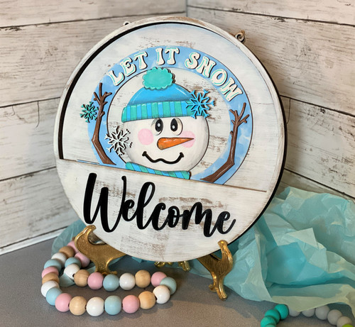 winter snowman insert ONLY