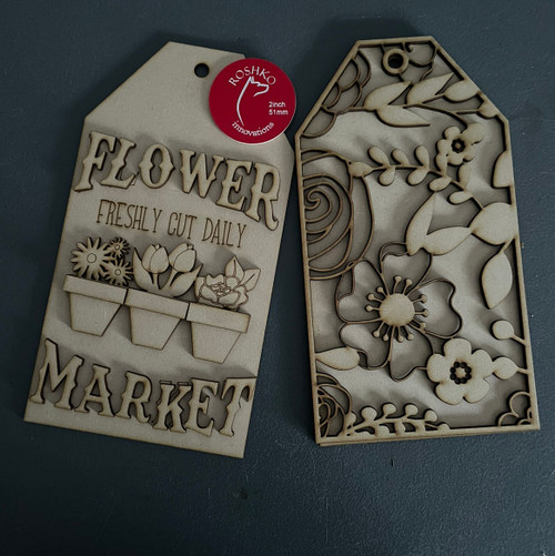 Flower Market  Door Tags 