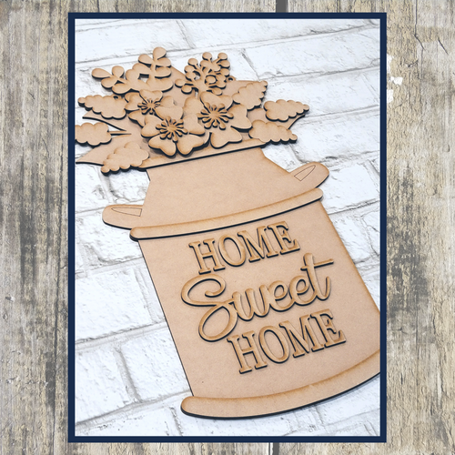 Home Sweet Home Milk Bucket sign DIY kit