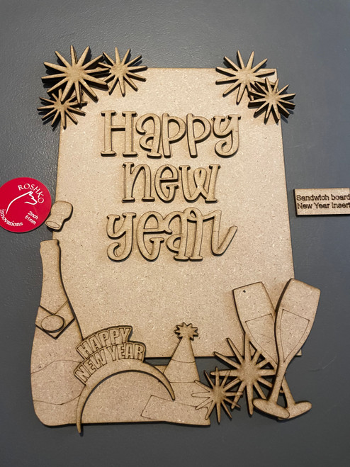 Sandwich Board new year insert ONLY 