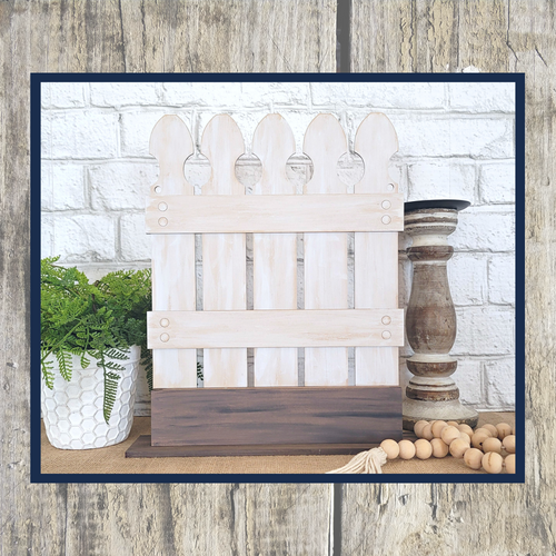 Hello Spring Picket Fence with flower box (full kit)