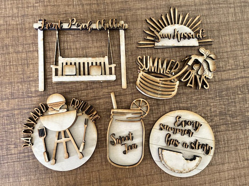 Summer Days BBQ Tier Tray decoration set