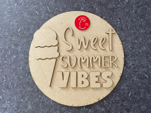 Sweet Summer 12” Round Sign