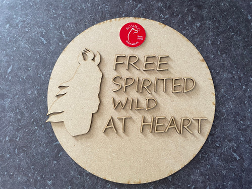 Free Spirit 12” Round Sign