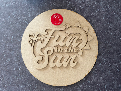 Fun in the Sun 12” Round Sign