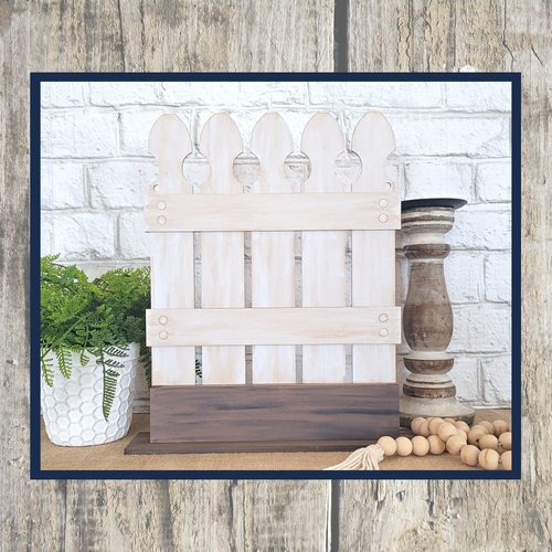 Picket Fence with Barn Sunflower box (full kit)