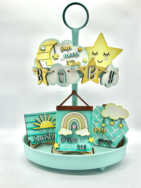 sunshine Tier Tray decoration set