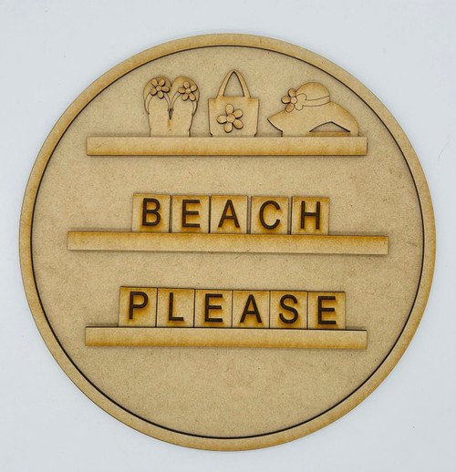 Beach Please Scrabble Tiles