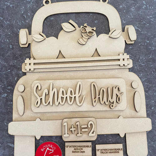 12" Interchangeable set hanging truck  - School Days (full kit)